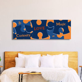 Poster Curiosidade e amor motivacionais = Quebra-cabeça m