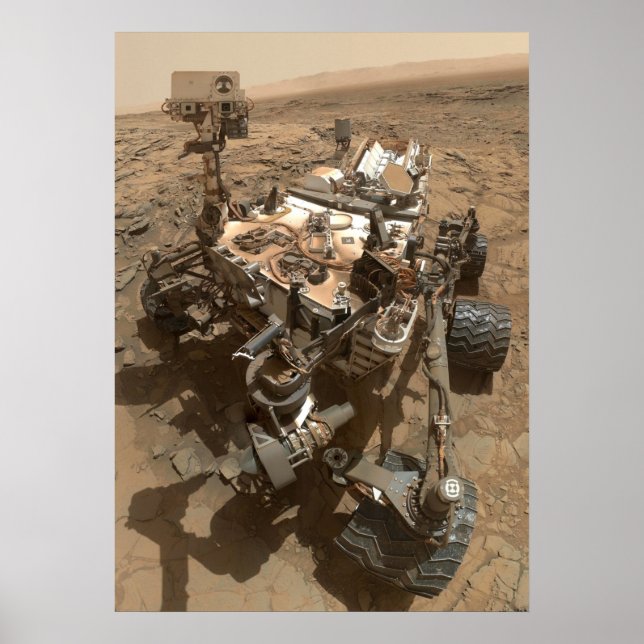 Poster Curiosity Mars Rover (Frente)