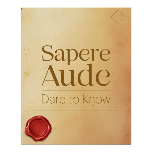 Pôster Curiosity Motivational Quote - Latin Poster Art (Frente)