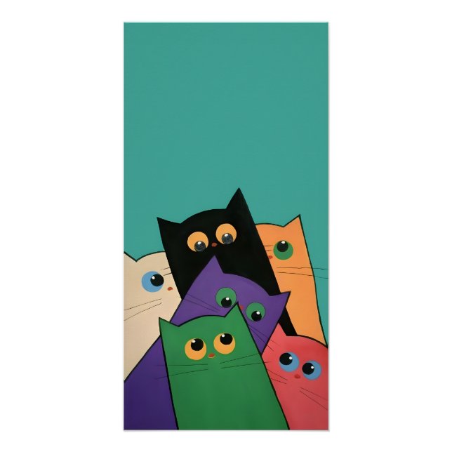 Pôster Curious Cats (Frente)