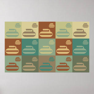 Poster Curling Pop Art