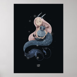 Poster CURLY WAVES GOAT de Alexandra Dikaia