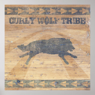 Pôster Curly Wolf Tribe