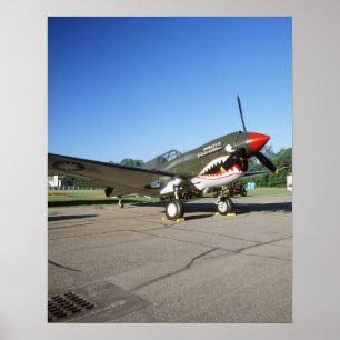 Pôster Curtiss P-40 Warhawk, no Minnesota CAF Air Show