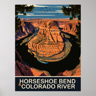 Poster Curva do Ferradura e Rio Colorado, Viagem