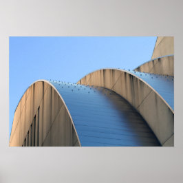 Pôster Curvas Azuis do Kauffman Center, Kansas City
