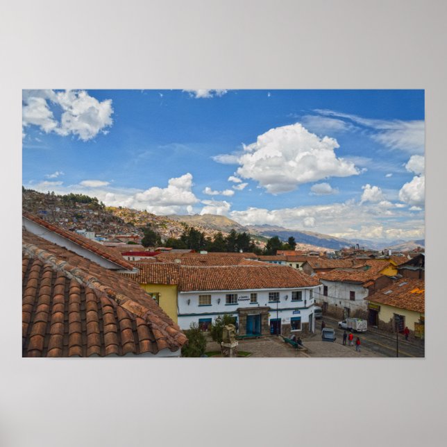 Poster Cusco, Peru, Telhados (Frente)