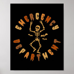 Poster Custo de Esqueleto da Enfermeira do Departamento d