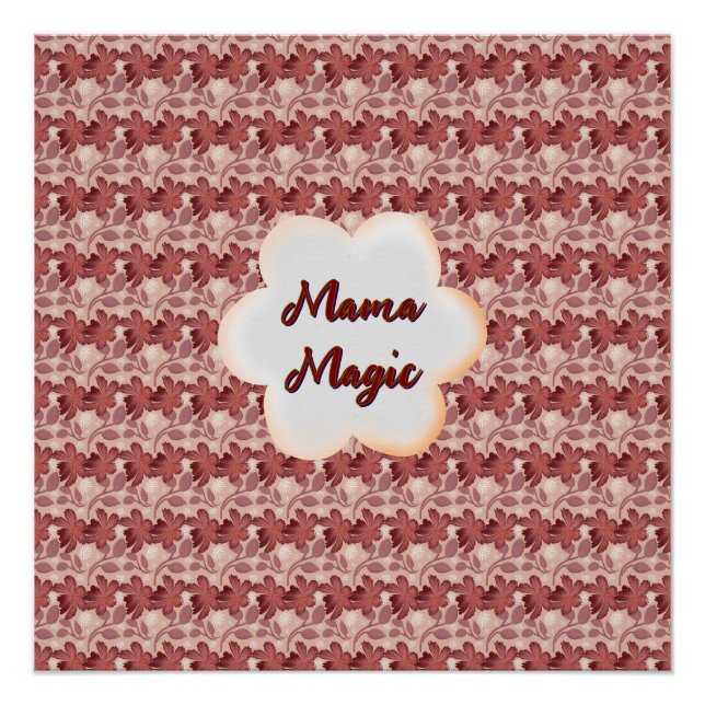 Pôster Custom and personalized mother's day floral gift (Frente)