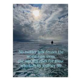 Pôster Custom Arctic Landscape, Photography, Motivational