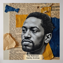 Poster Custom Black History Centennial Collage Art