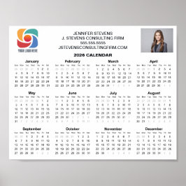 Poster Custom Business Logo 2026 Company Calendar