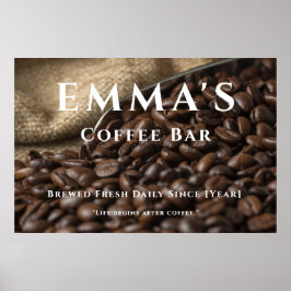 Poster Custom Coffee Lover Name