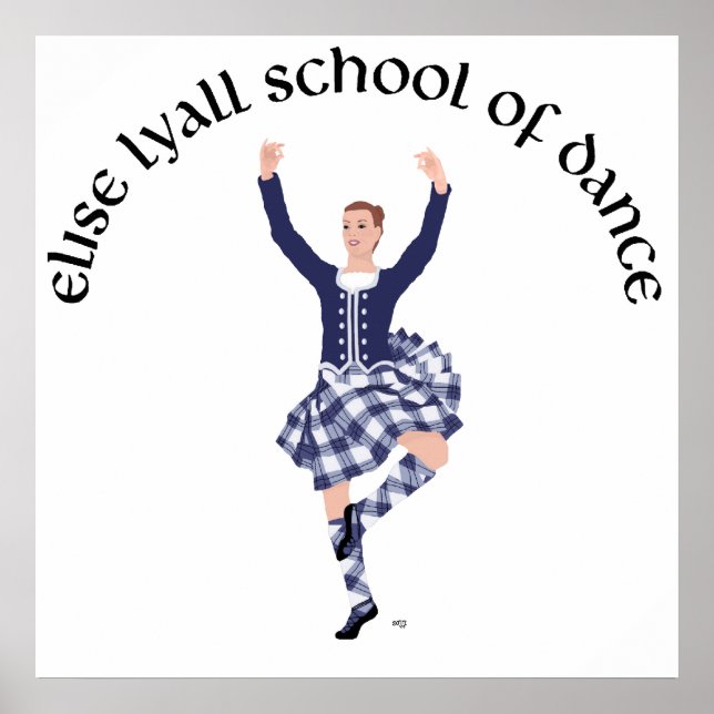 Poster CUSTOM Elise Lyall Escola de Dança (Frente)