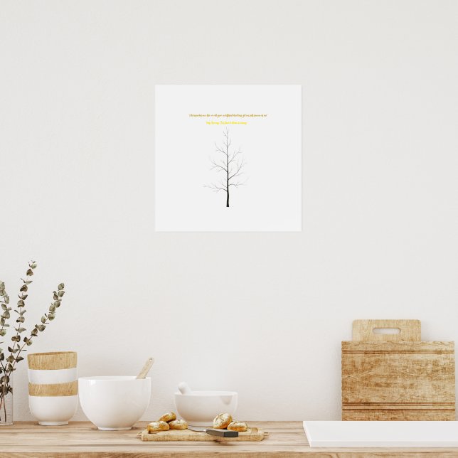 Poster Custom Family Tree: Elegant Minimalist Art (Cozinha)