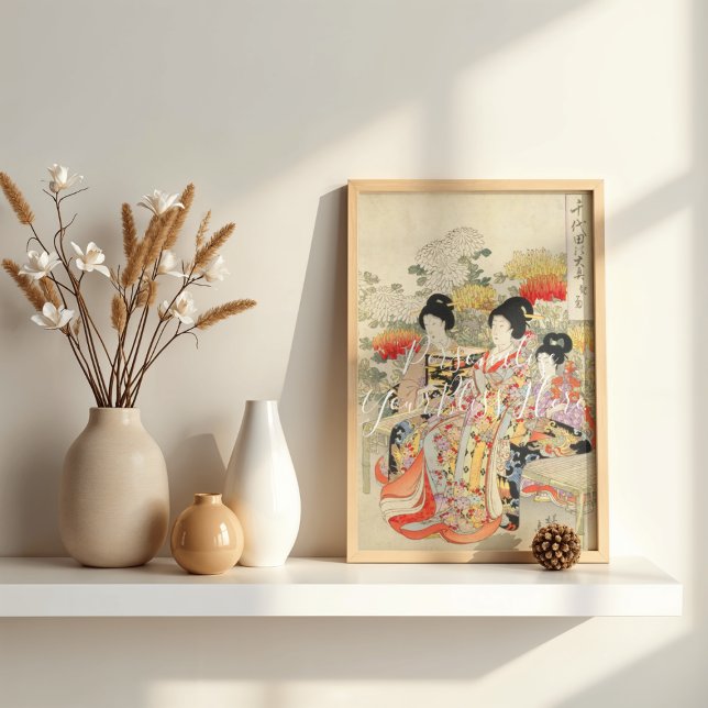 Poster CUSTOM Imperial O-oku Elegant Kimono Print  (Criador carregado)