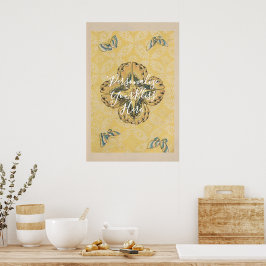 Poster CUSTOM Japanese Butterfly Floral Pattern Art |