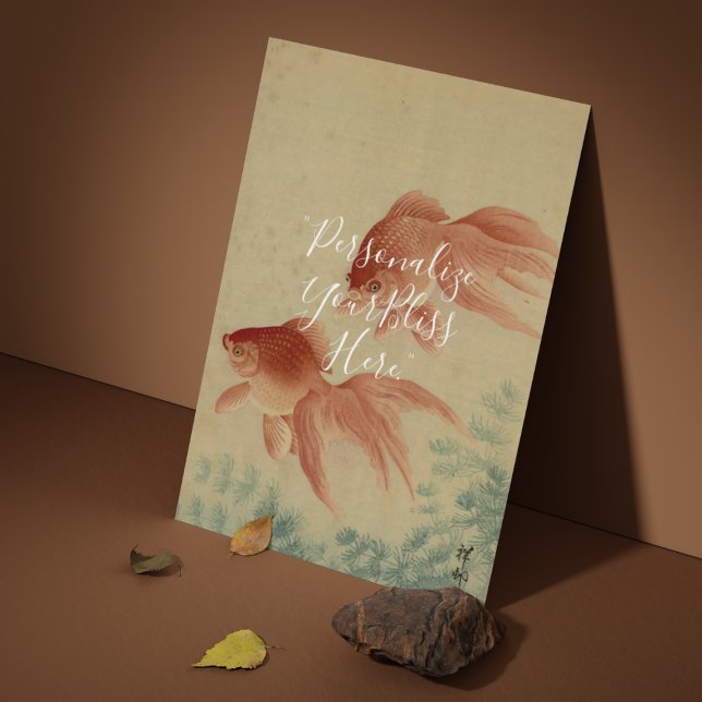 Poster CUSTOM Japanese Goldfish Good Luck Art Print  (Criador carregado)