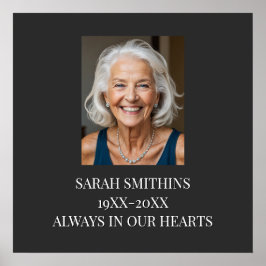 Poster custom Memorial funeral memory