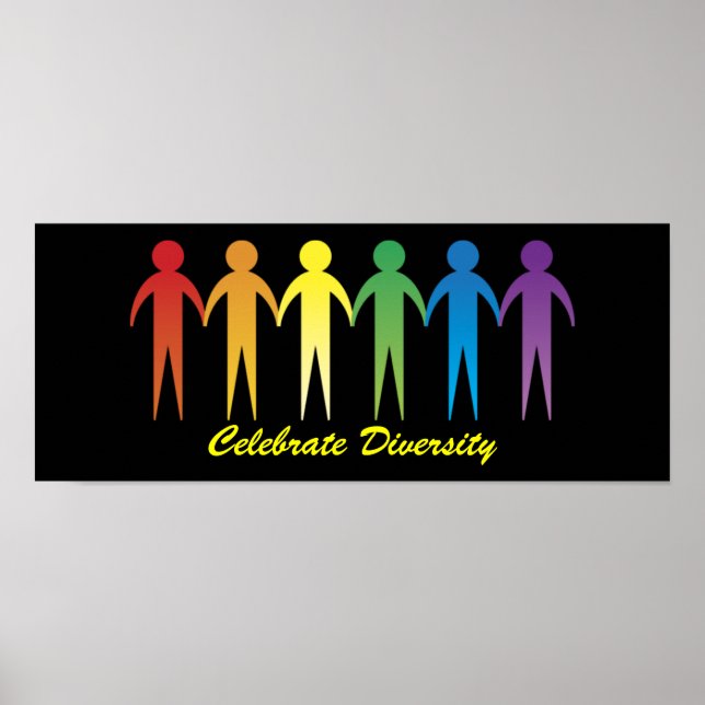 Poster Custom Personalized Rainbow Pride Banners (Frente)