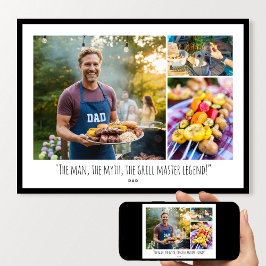 Poster Custom Photo Collage Fun Family Quote Modern