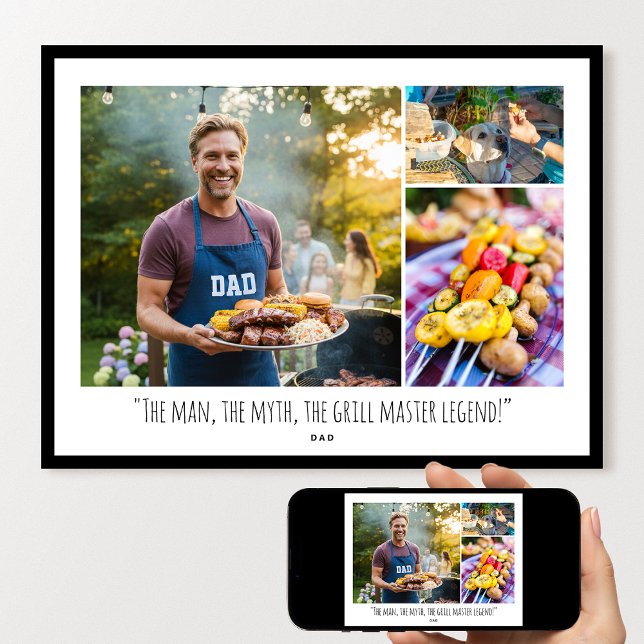 Poster Custom Photo Collage Fun Family Quote Modern (Criador carregado)