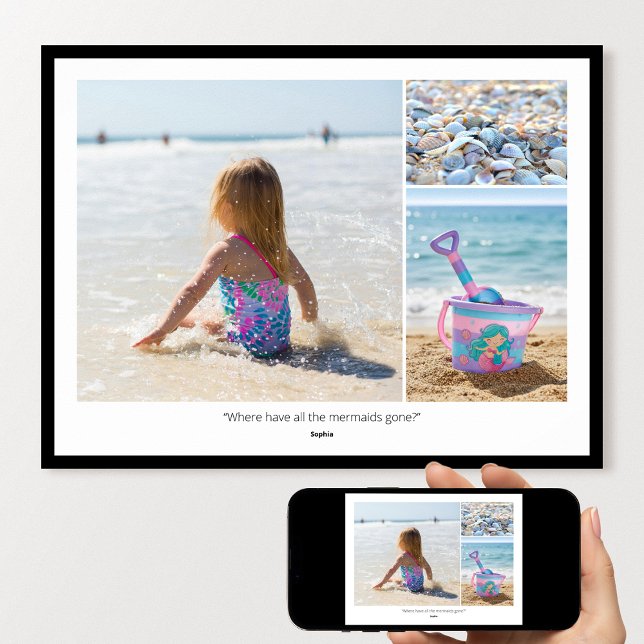 Poster  Custom Photo Family Quotes & Funny Sayings Modern (Criador carregado)