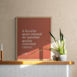 Poster Custom Quote Print, Custom Text Print<br><div class="desc">Custom quote print with color background. Personalize the quote,  lyric,  bible verse or other saying. Change the font and text to your create a one of a kind gift that will touch the heart.</div>
