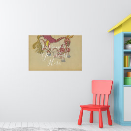 Poster CUSTOM Retro Pop Puppet Horse Art Print