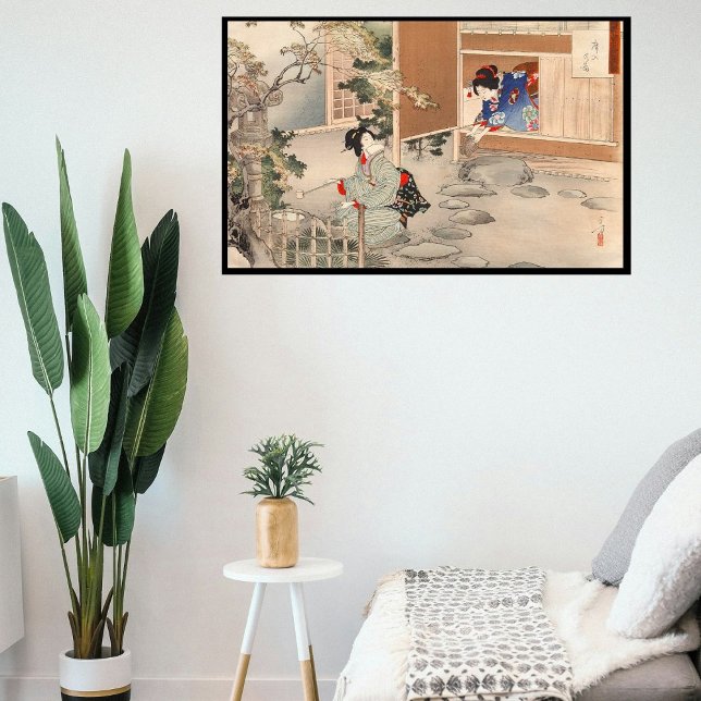 Poster Custom Vintage Japan Tea Ceremony Art 4° (Criador carregado)