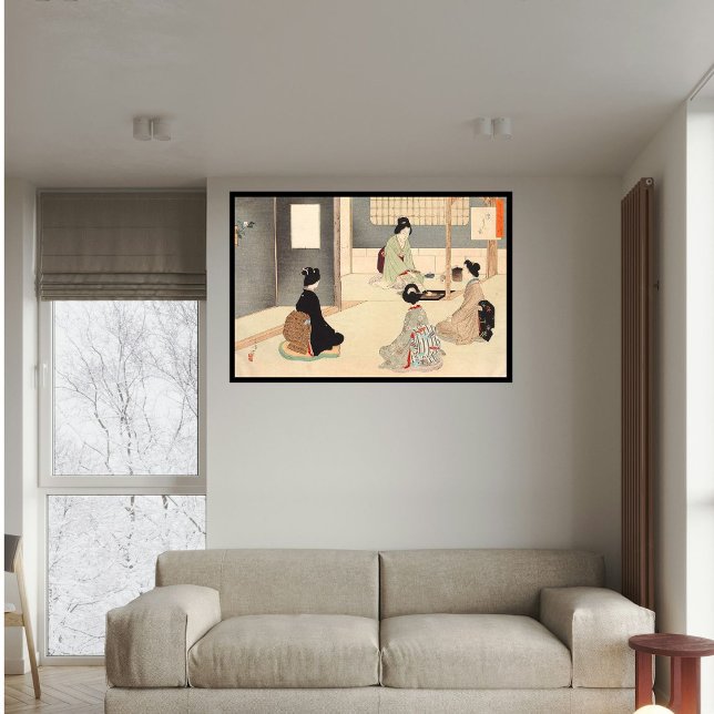 Poster Custom Vintage Japan Tea Ceremony Art 5° (Criador carregado)