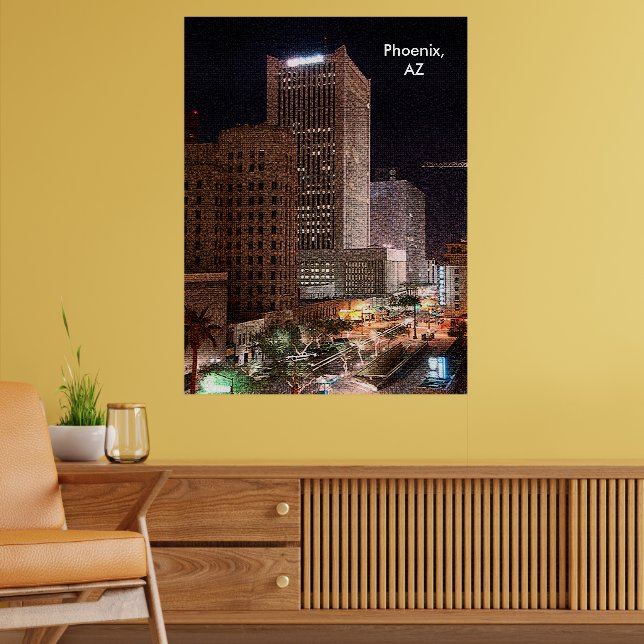 Poster CustomiPhoenix, AZ no produto Nightze (Sala de Estar 2)