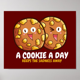 Poster Customizable "A cookie a day"