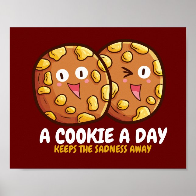 Poster Customizable "A cookie a day" (Frente)