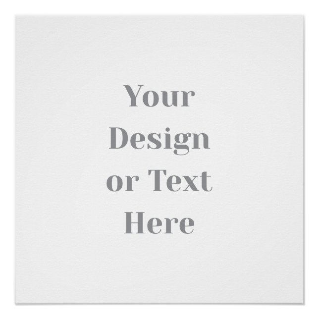 Pôster Customizable Your Design or Text Here Personalized (Frente)