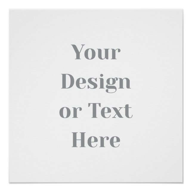 Pôster Customizable Your Design or Text Here Personalized (Frente)