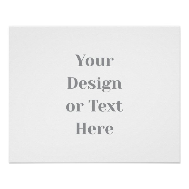Pôster Customizable Your Design or Text Here Personalized (Frente)