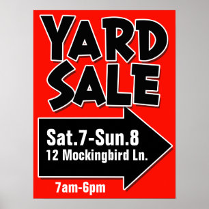 Poster customizável da VENDA DE JARDIM