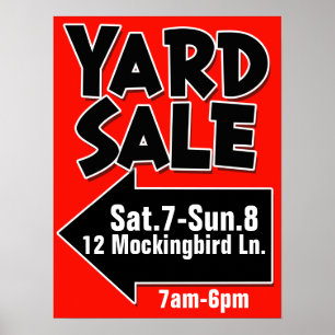 Poster customizável da VENDA DE JARDIM