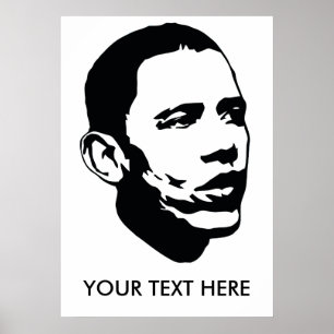 Poster customizável de Obama