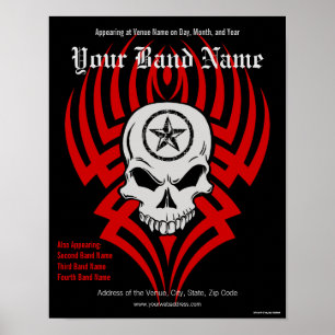 Poster customizável do concerto