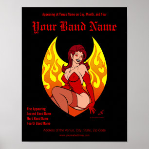 Poster customizável do concerto