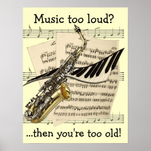 Poster customizável do design da música