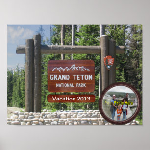Pôster Customized Grand Teton Photo Souvenir