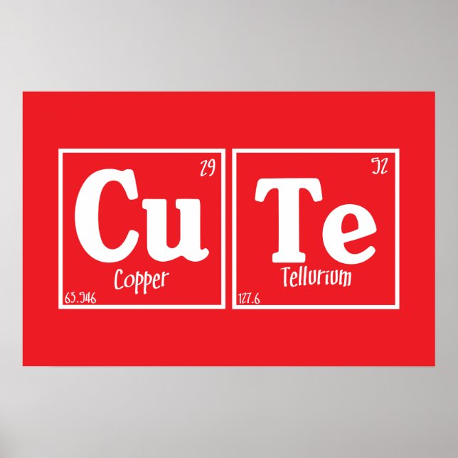 Poster Cute (Frente)