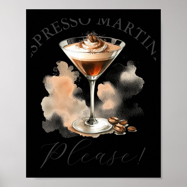 Poster Cute And Funny Espresso Martini  (Frente)