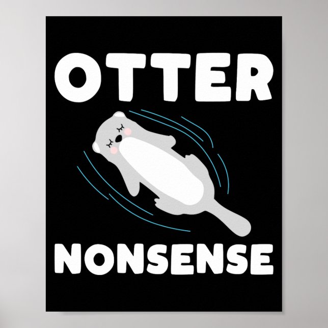 Poster Cute And Funny Otter  (Frente)