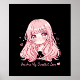 Poster Cute Anime Valentine Sweatshirt