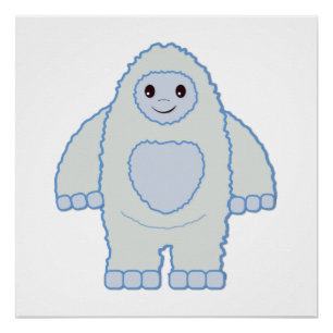 Pôster Cute Baby Yeti