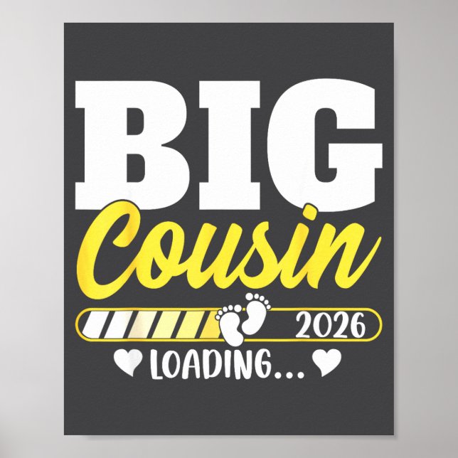 Poster Cute Big Cousin Loading 2026 Promoted To Big Cousi (Frente)
